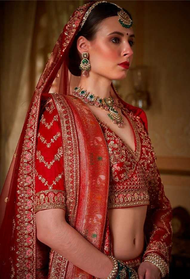 Premium Silk Sequins Lehenga With Cancan